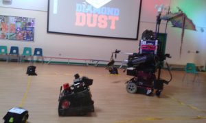Robot Day in Cardiff with Diamond Dust