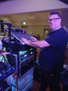 DJ Diamond Dust - our sound man, Billy Jones.