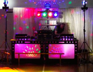 Vinyl DJ Experience by DJ Diamond Dust. Reimagined old skool perspex screens.