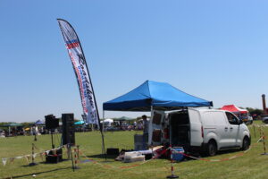 The Diamond Dust Outdoor Roadshow. Building up!