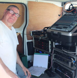 Diamond Dust Outdoor Roadshow in Swansea.  Billt the Sound ensuring  muisc and microphones tailored to your event!