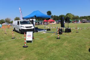 The Diamond Dust Outdoor Roadshow. All set up and ready to go!